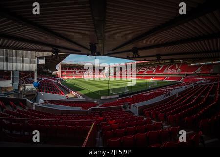 Nottingham, UK. 28th Aug, 2022. A general view of The City Ground in Nottingham, United Kingdom on 8/28/2022. (Photo by Ritchie Sumpter/News Images/Sipa USA) Credit: Sipa USA/Alamy Live News Stock Photo