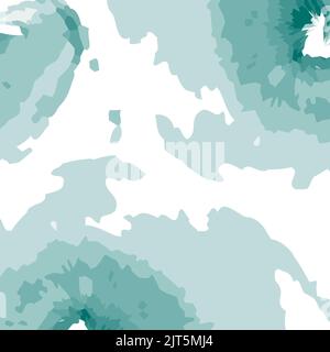 Abstract blots in trendy autumnal green hues in watercolor manner. Background texture. Isolate. Pattern for banner, wallpaper, poster, postcard Stock Vector