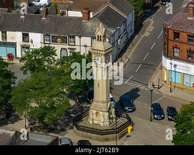 Aerial Images of Stoke on Trent North MP Shop Jonathon Jonathan Gullis In Tunstall and the surrounding area, drone from the air birds eye view news Stock Photo