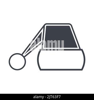 Charismas cap vector icon - Santa cap vector clipart Stock Vector