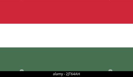 Hungary National Flag - Vector Flag of Hungary Stock Vector