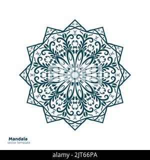 ornamental mandala design background Stock Vector