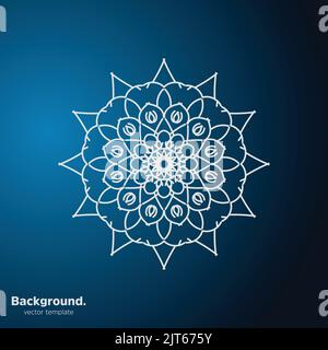 Ornamental creative mandala design background with floral shapes Stock Vector