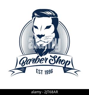 Barbershop logo design vector Stock Vector