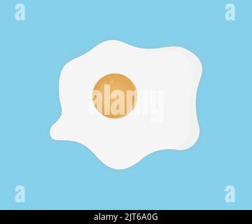 Breakfast with eggs, fried eggs, fresh eggs logo design. Concept of cooking, white Eggs and Yellow Egg Yolk vector design and illustration. Stock Vector