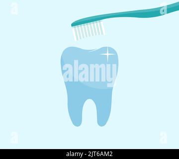 Dental concept healthy equipment tools dental care logo design. Dentist tools mirror, hook, tweezers, syringe. Tooth, health, dentistry concept vector Stock Vector