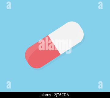 Capsule pill, antibiotic , Medicine Capsule logo design. Drug or medicine, Herb capsule, Nutritional Supplement, Vitamin Pill. Healthcare and medical, Stock Vector