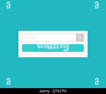 Search here. Search bar for ui logo design. Search Address and navigation bar. Web search bar vector design and illustration. Stock Vector