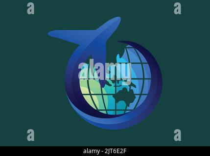 Aerial of cargo ship carrying container and running for export goods from cargo yard port to other ocean concept freight shipping ship and line connec Stock Vector