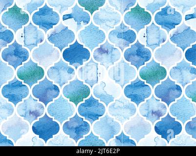 Abstract mosaic background of shiny mirrored triangle tiles in blue colors Stock Vector