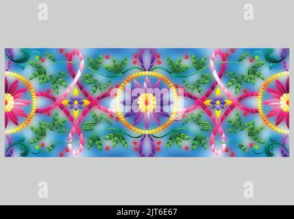 Colorful pattern texture of general traditional Thai style native fabric weave Stock Vector