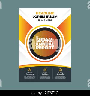 annual report business flyer brochure Stock Vector