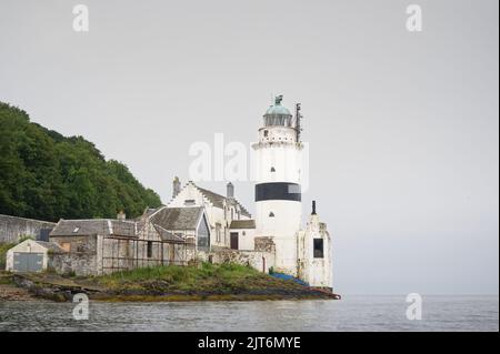 Cloch Lighthouse on the Firth of Clyde by Gourock Scotland Stock Photo