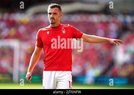 Nottingham Forest's Harry Toffolo during the Premier League match at the City Ground, Nottingham. Picture date: Sunday August 28, 2022. Stock Photo