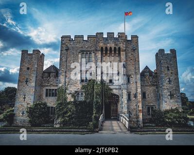 Hever Castle and Gardens, the seat of the Boleyn family, now privately owned. Hever, Near Edenbridge, Kent, United Kingdom Stock Photo