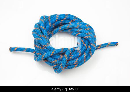 Durable Colored Rope For Climbing Equipment On A White Background Knot Of  Braided Cable Item For Tourism And Travel Stock Photo - Download Image Now  - iStock