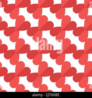 Red heart card geometric style full vector Stock Vector Image & Art - Alamy