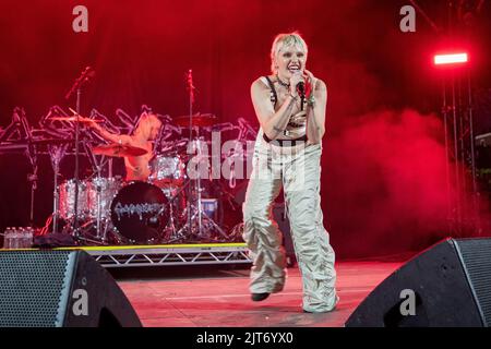 Leeds, UK. Sunday 28 August 2022.  Cassyette performs during Leeds Festival 2022 of  Leeds Festival 2022.,© Jason Richardson / Alamy Live News Stock Photo