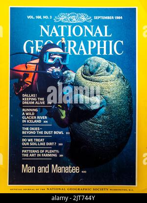 National Geographic magazine cover, September 1984 Stock Photo