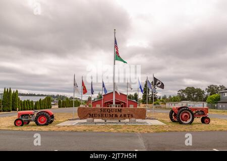 Sequim, WA USA - 07-18-2022: Sequim Museum and Arts Building Stock Photo