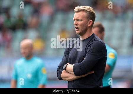 Paris, France. 28th Aug, 2022. THE HAGUE - Coach Dirk Kuijt during the Dutch Kitchen Champion Division match between ADO Den Haag and Jong Ajax Amsterdam at the Bingoal Stadium on August 28, 2022 in The Hague, Netherlands. ANP JEROEN PUTMANS Credit: ANP/Alamy Live News Stock Photo