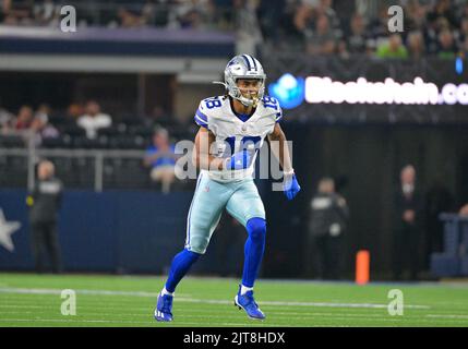 Dallas Cowboys wide receiver Jalen Brooks (83) runs down the field ...