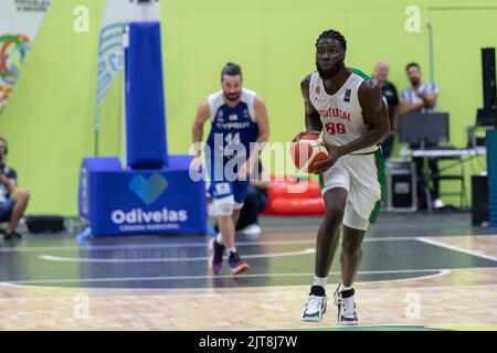 Odivelas, Portugal. 28th Aug, 2022. August 28, 2022. Odivelas, Portugal. Portugal's and Sacramento Kings Center Neemias Queta (88) in action during the game for FIBA Europe Cup (Group F), Portugal vs Cyprus Credit: Alexandre de Sousa/Alamy Live News Stock Photo