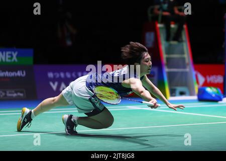 Tokyo, Japan. 28th Aug, 2022. Akane Yamaguchi (JPN) Badminton : TotalEnergies BWF World Championships 2022 Women's Singles Final at the Tokyo Metropolitan Gymnasium in Tokyo, Japan . Credit: Naoki Morita/AFLO SPORT/Alamy Live News Stock Photo