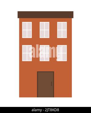 Red house icon Stock Vector