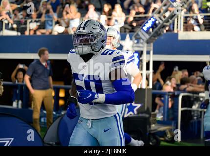 Dallas Cowboys linebacker Devin Harper (50) runs during an NFL preseason  football game against the Los Angeles Chargers Saturday, Aug. 20, 2022, in  Inglewood, Calif. (AP Photo/Kyusung Gong Stock Photo - Alamy