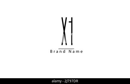 XH HX X H abstract vector logo monogram template Stock Vector
