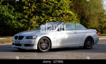 Rare 2009 silver 2979 cc Alpina BMW. Alpina make high performance versions of BMWs Stock Photo