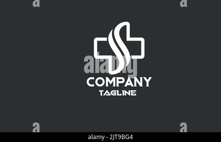 minimal medical care logo template Stock Vector