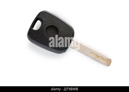 Closeup of a key car, isolated on white background Stock Photo