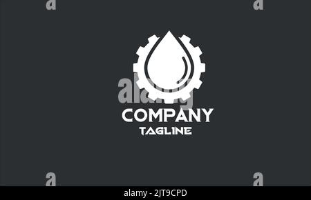 minimal plumber service logo template Stock Vector