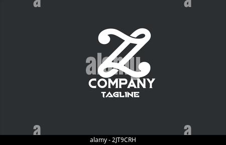 minimal letter Z logo template Stock Vector