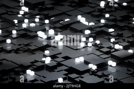 Material Cube Material Science Cubes and materials, materials science and technology, 3d rendering ...