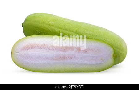 Wax Gourd isolated on white background Stock Photo