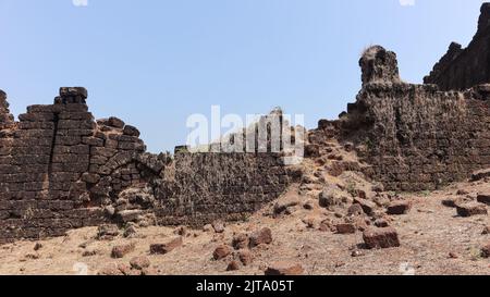 The Fortress of Mirjan Fort, Located in Uttara Kannada District of Karnataka, India. Build By Navayath Sulthan. Stock Photo