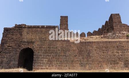 The Fortress of Mirjan Fort, Located in Uttara Kannada District of Karnataka, India. Build By Navayath Sulthan. Stock Photo