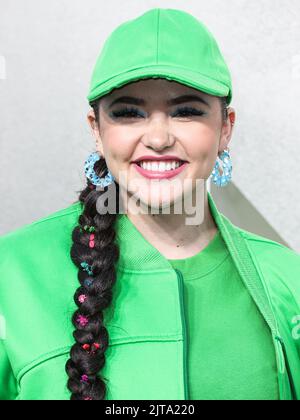 NEWARK, NEW JERSEY, USA - AUGUST 28: Lauren Spencer-Smith arrives at the 2022 MTV Video Music Awards held at the Prudential Center on August 28, 2022 in Newark, New Jersey, USA. (Photo by Xavier Collin/Image Press Agency) Stock Photo