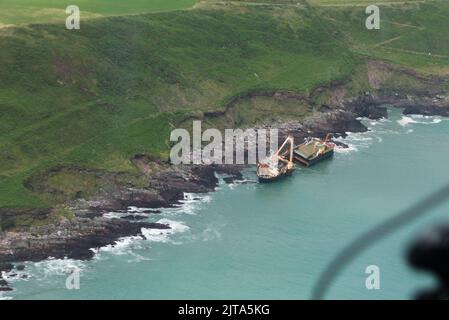 MV Alta shipwreck, Ballycotton, Cork Stock Photo