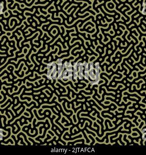 Vector seamless pattern. Abstract organic stylish texture with smooth natural maze. Repeating coral and brain shape tileable background. Stock Vector