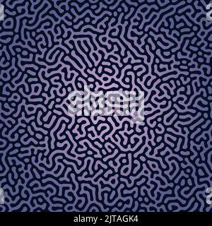 Vector seamless pattern. Abstract organic stylish texture with smooth natural maze. Repeating coral and brain shape tileable background. Stock Vector