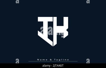 Alphabet letters Initials Monogram logo IK , KI Stock Vector