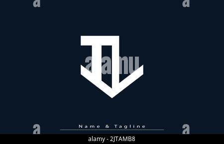 Alphabet letters Initials Monogram logo IL , LI Stock Vector