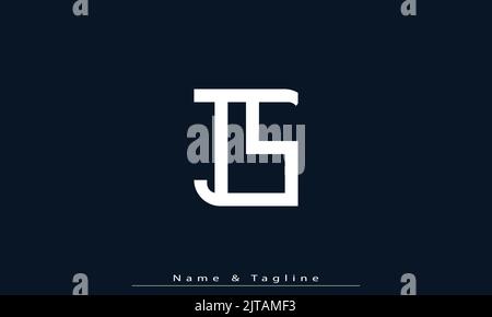 Alphabet letters Initials Monogram logo IS , SI Stock Vector