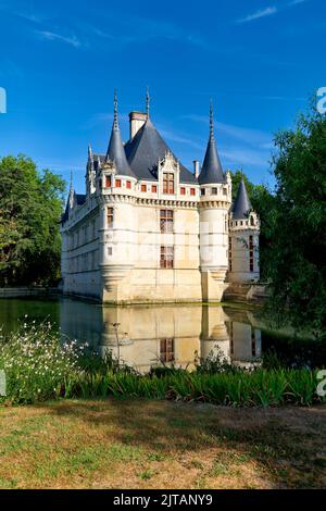 Chateau d'Azay le Rideau. Loire Valley. France. Stock Photo