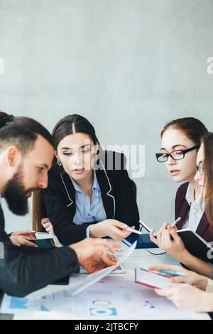 statistics analysis corporate growth rate strategy Stock Photo