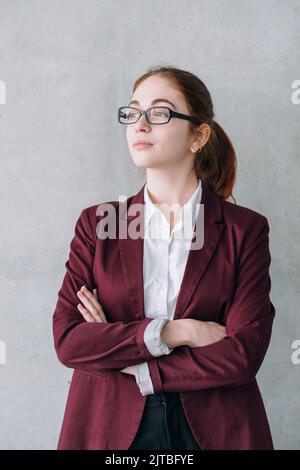 ambitious company employee intern dream success Stock Photo